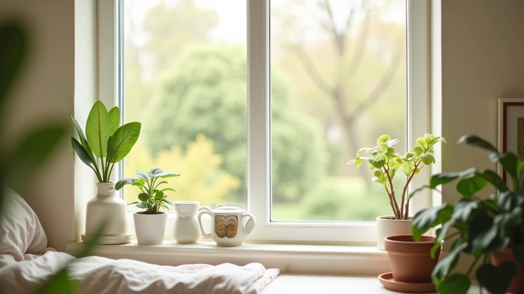 Spring interior refresh with lighter fabrics, open windows, and fresh plant life